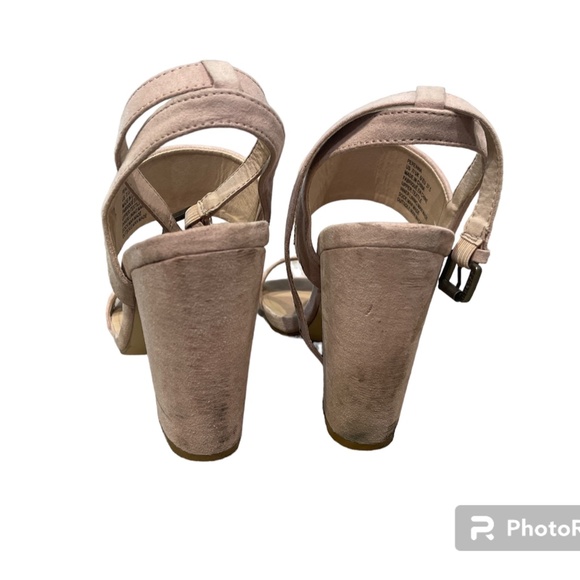 Justfab Pink Perenna Heeled Sandals Size 7 - Picture 3 of 6